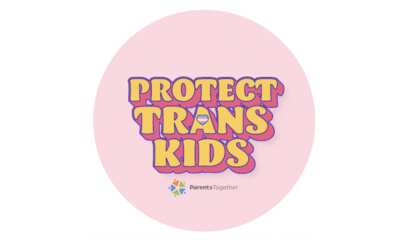 Speak Up for Equality – Free Protect Trans Kids Button/Sticker