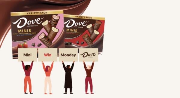 One Day Only! Get FREE DOVE Ice Cream Minis