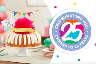 Mini Confetti Bundt Cake for Free at Nothing Bundt Cakes