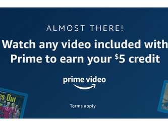 Free Amazon $5 Credit for Prime Users