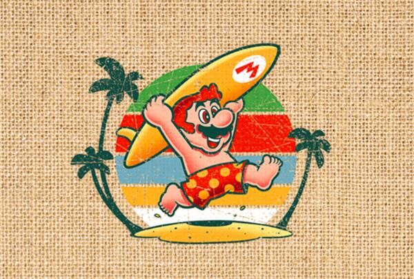 Mario in Summer Wallpaper for Free