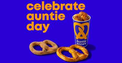 Twist & Shout! FREE Pretzel at Auntie Anne’s on Pretzel Day